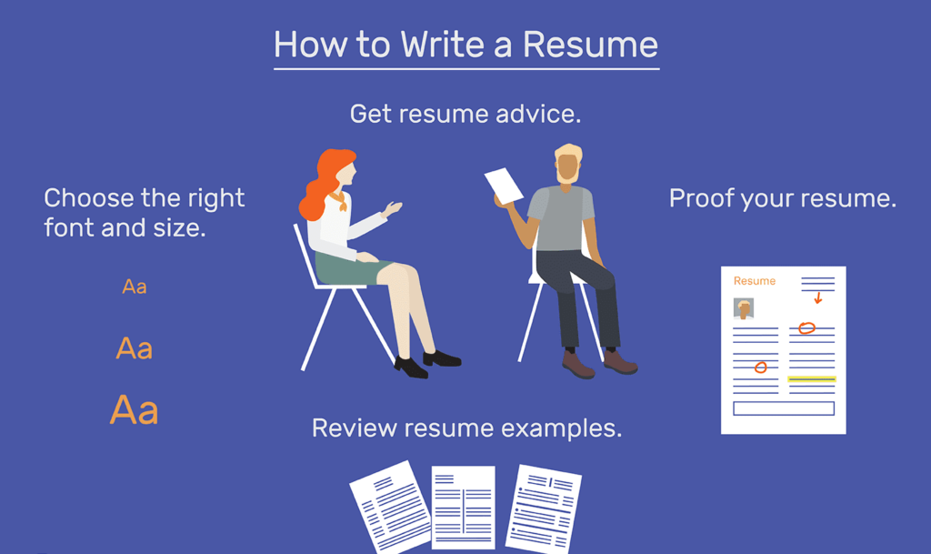 نکات مهم گرافیکی در نوشتن رزومه