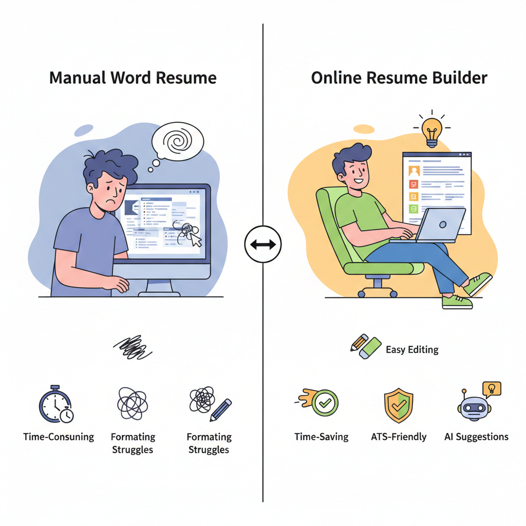 تصویر اهمیت استفاده از رزومه ساز آنلاین