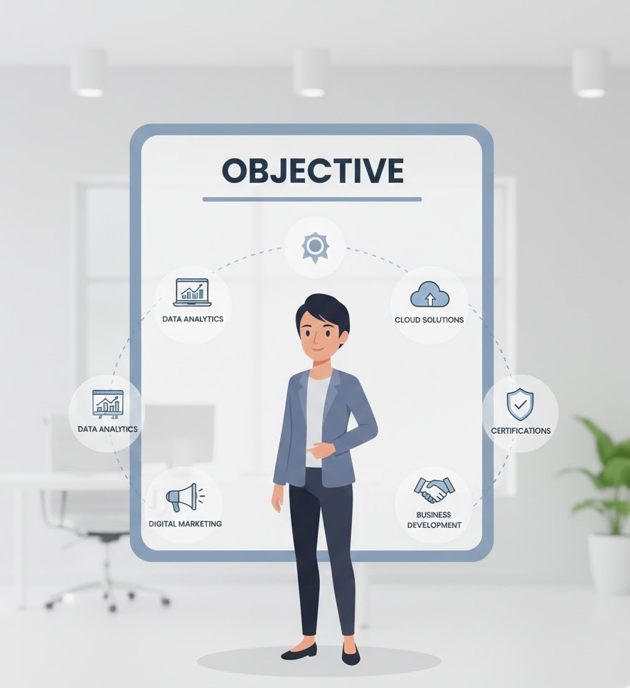 تصویر نکات نوشتن خلاصه یا هدف در رزومه مشاغل آزاد