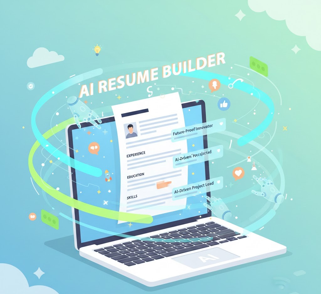 تصویر استفاده از هوش مصنوعی در رزومه ساز آنلاین