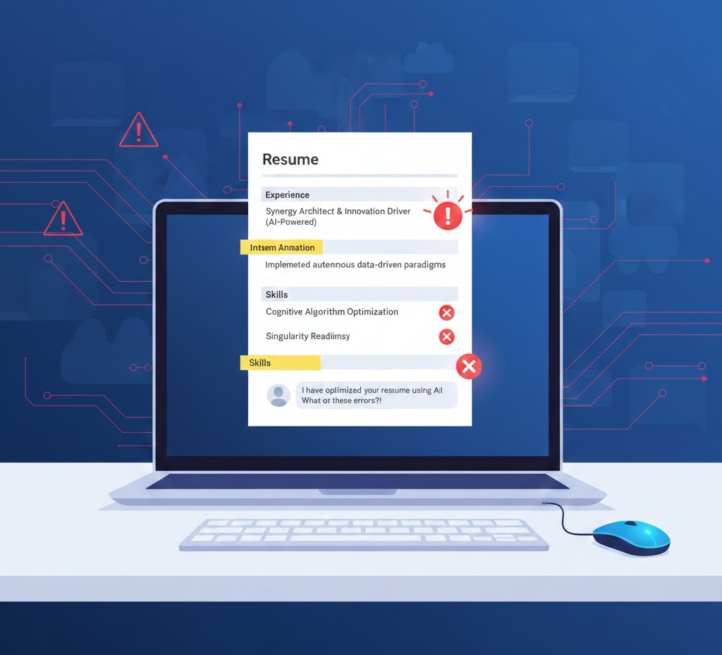 اشتباهات رایج موقع رزومه نویسی با ChatGPT