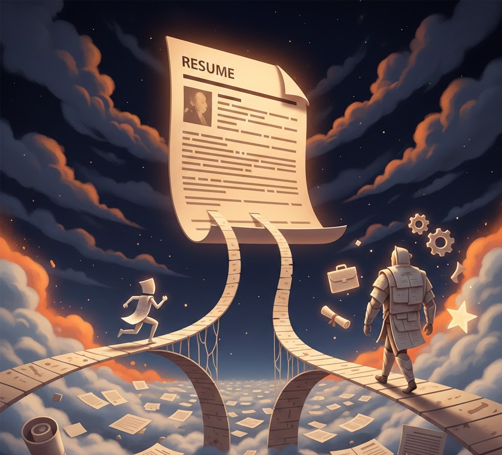 تصویر انتخاب رزومه یک صفحه ای